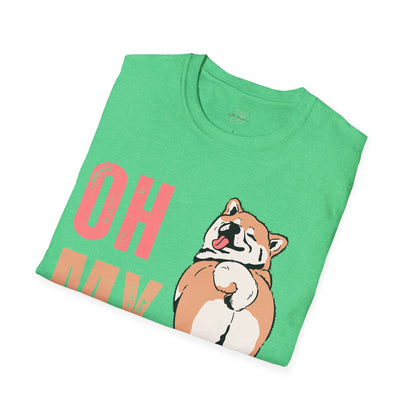 Cute Shiba Inu T-Shirt, Fun Pet Lover Shirt, Gift for Dog Owners, Animal Lover Apparel, Birthday Gift, Casual Wear, Unisex Tee