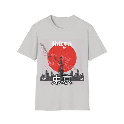 Tokyo-Inspired Unisex Softstyle T-Shirt, Vintage Japanese Tee, Travel Souvenir Shirt, Gifts for Japan Lovers, Urban Streetwear
