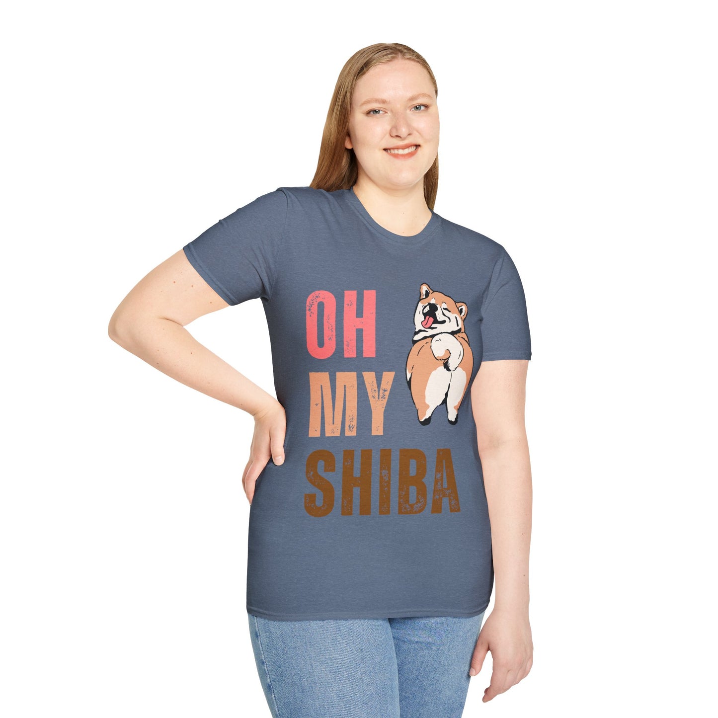 Cute Shiba Inu T-Shirt, Fun Pet Lover Shirt, Gift for Dog Owners, Animal Lover Apparel, Birthday Gift, Casual Wear, Unisex Tee