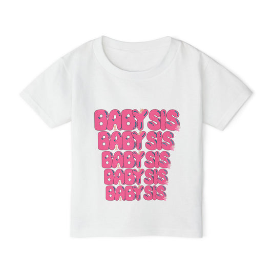 Baby Sister Toddler T-Shirt | Cute Sibling Shirt, Gift for New Baby, Family Outfit, Toddler Apparel