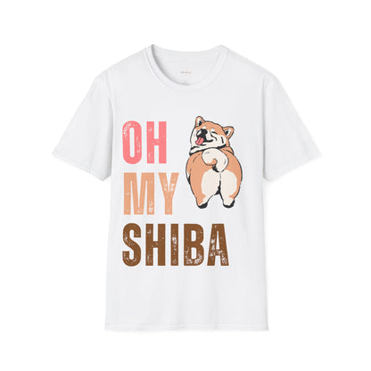 Cute Shiba Inu T-Shirt, Fun Pet Lover Shirt, Gift for Dog Owners, Animal Lover Apparel, Birthday Gift, Casual Wear, Unisex Tee