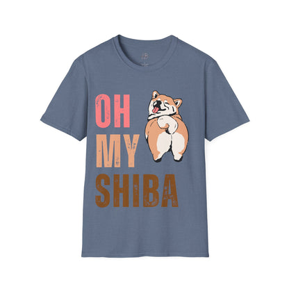 Cute Shiba Inu T-Shirt, Fun Pet Lover Shirt, Gift for Dog Owners, Animal Lover Apparel, Birthday Gift, Casual Wear, Unisex Tee