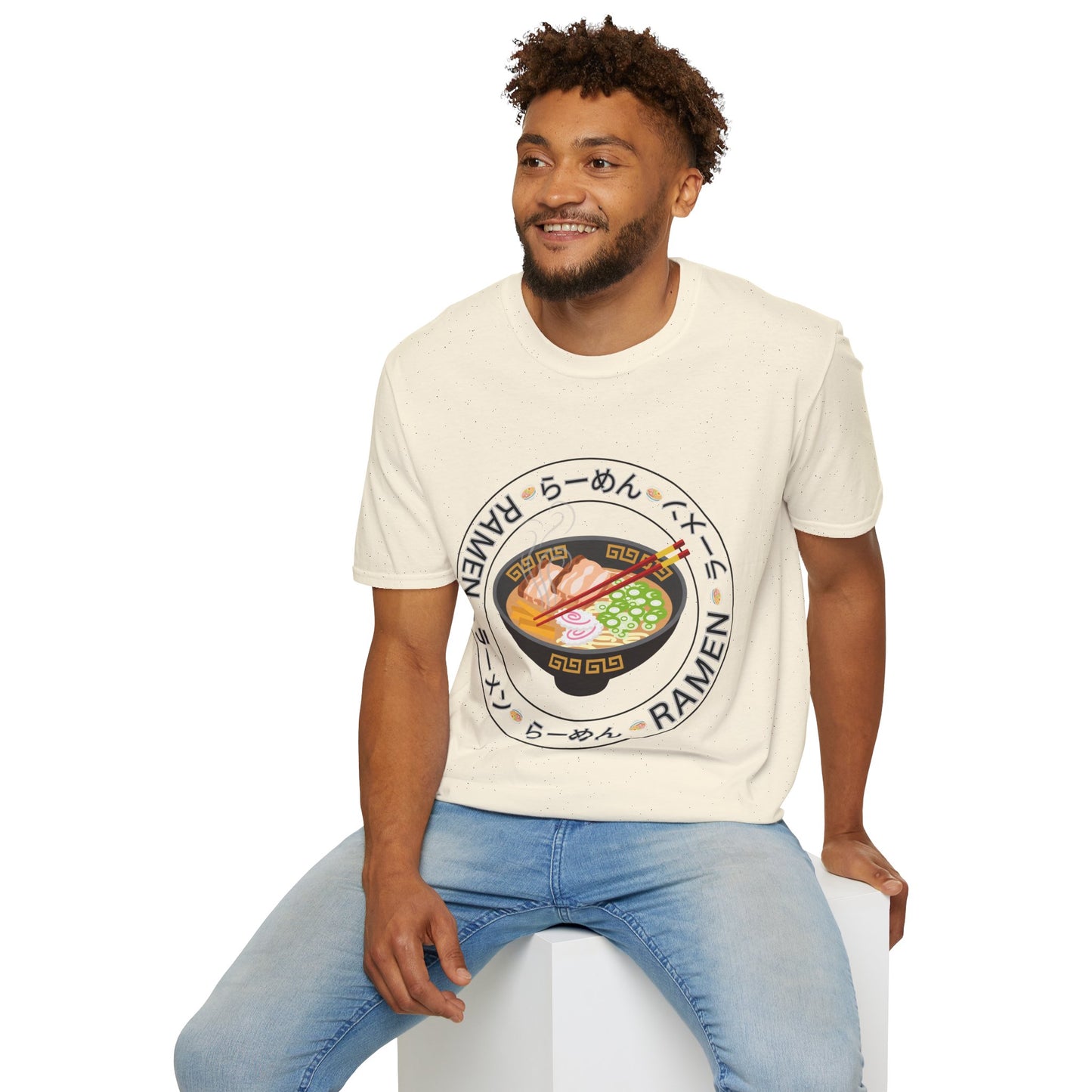 Cute Ramen Lover Unisex T-Shirt, Foodie Tee, Casual Wear, Gift for Food Enthusiasts, Asian Cuisine Apparel, Unique Design Shirt