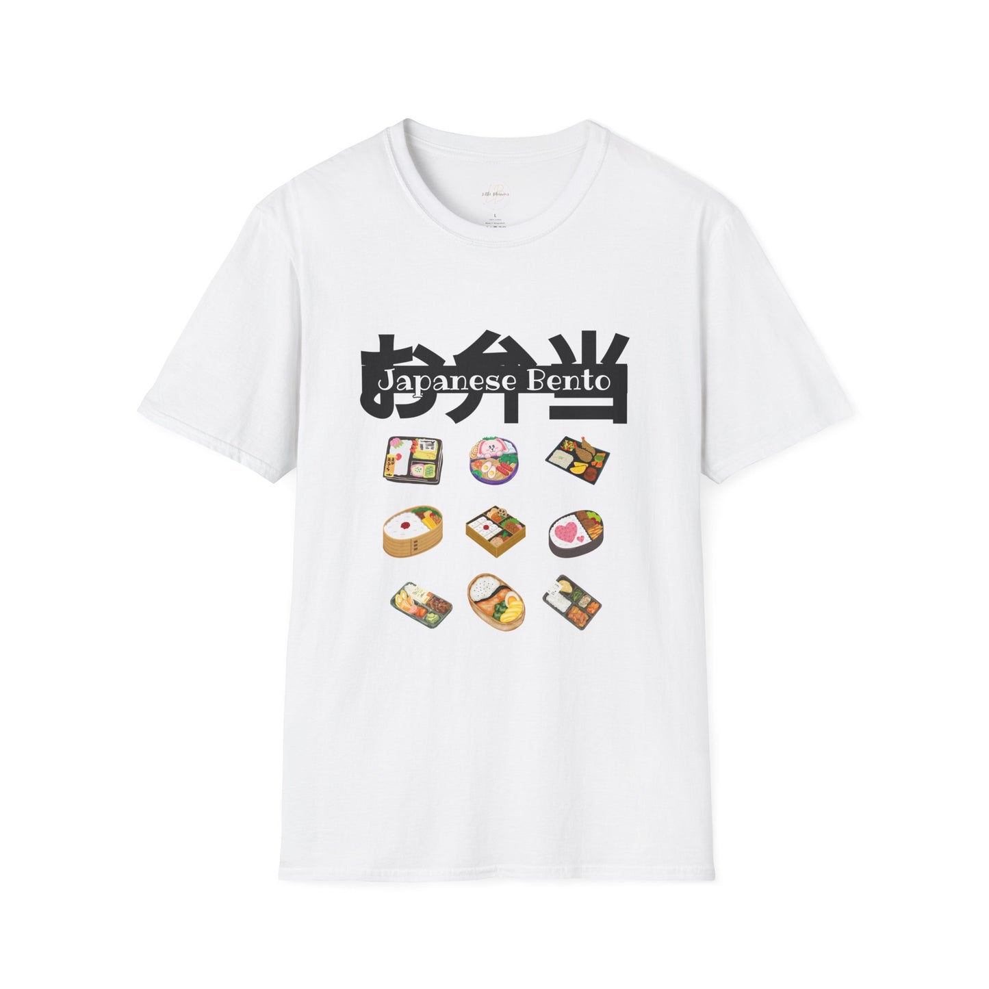 Japanese Bento Fun Unisex Softstyle T-Shirt, Gift for Food Lovers, Cute Casual Wear, Manga Inspired T-shirt, Unique Anime Apparel