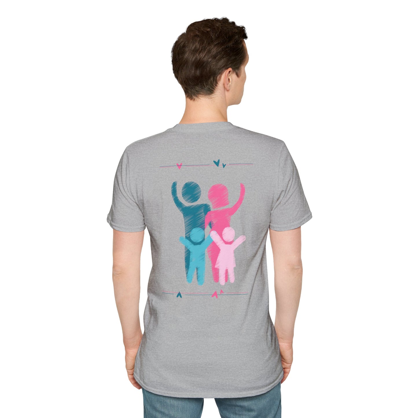 Family Love T-Shirt, Dad Shirt, Parenting Gift, Family Reunion Apparel, Cute Family Tee