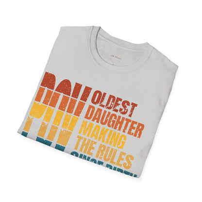 Sunset Logo Oldest Daughter Rules T-Shirt