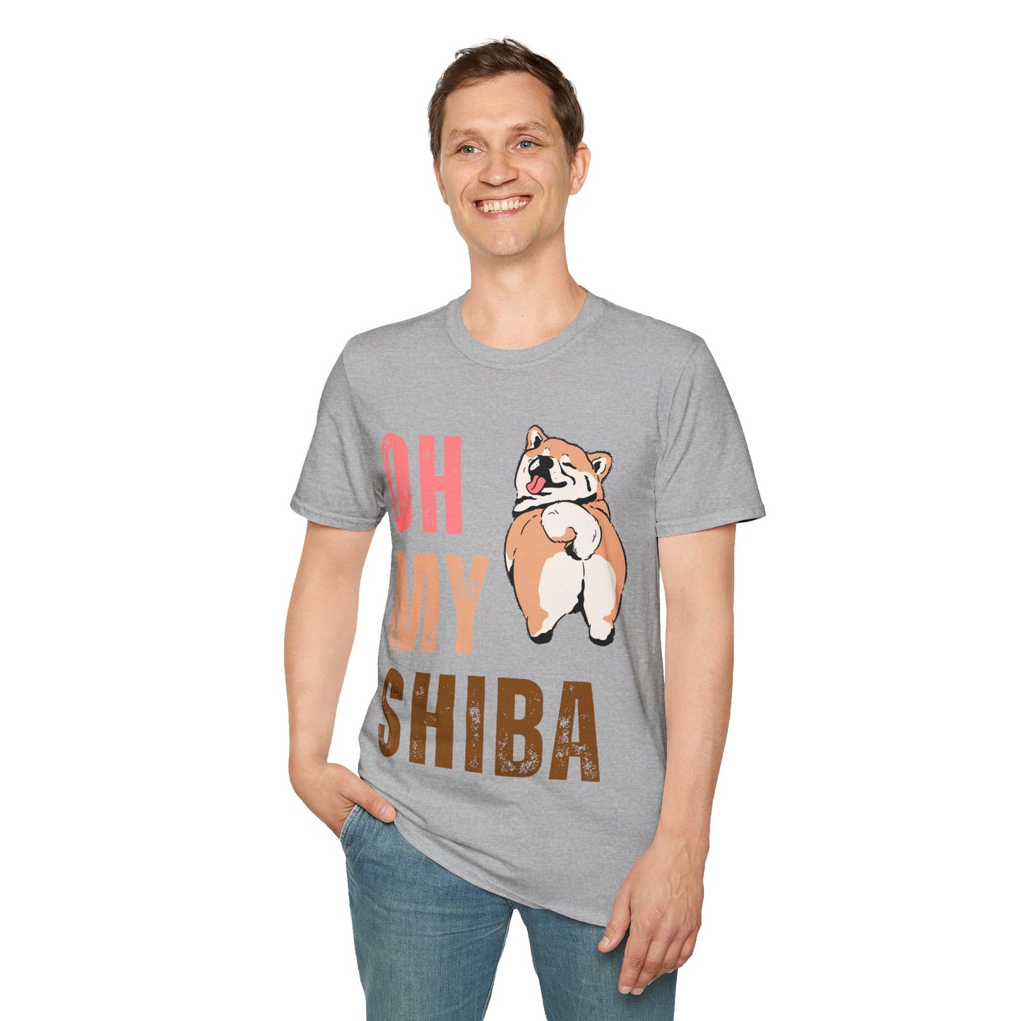 Cute Shiba Inu T-Shirt, Fun Pet Lover Shirt, Gift for Dog Owners, Animal Lover Apparel, Birthday Gift, Casual Wear, Unisex Tee