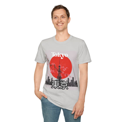 Tokyo-Inspired Unisex Softstyle T-Shirt, Vintage Japanese Tee, Travel Souvenir Shirt, Gifts for Japan Lovers, Urban Streetwear