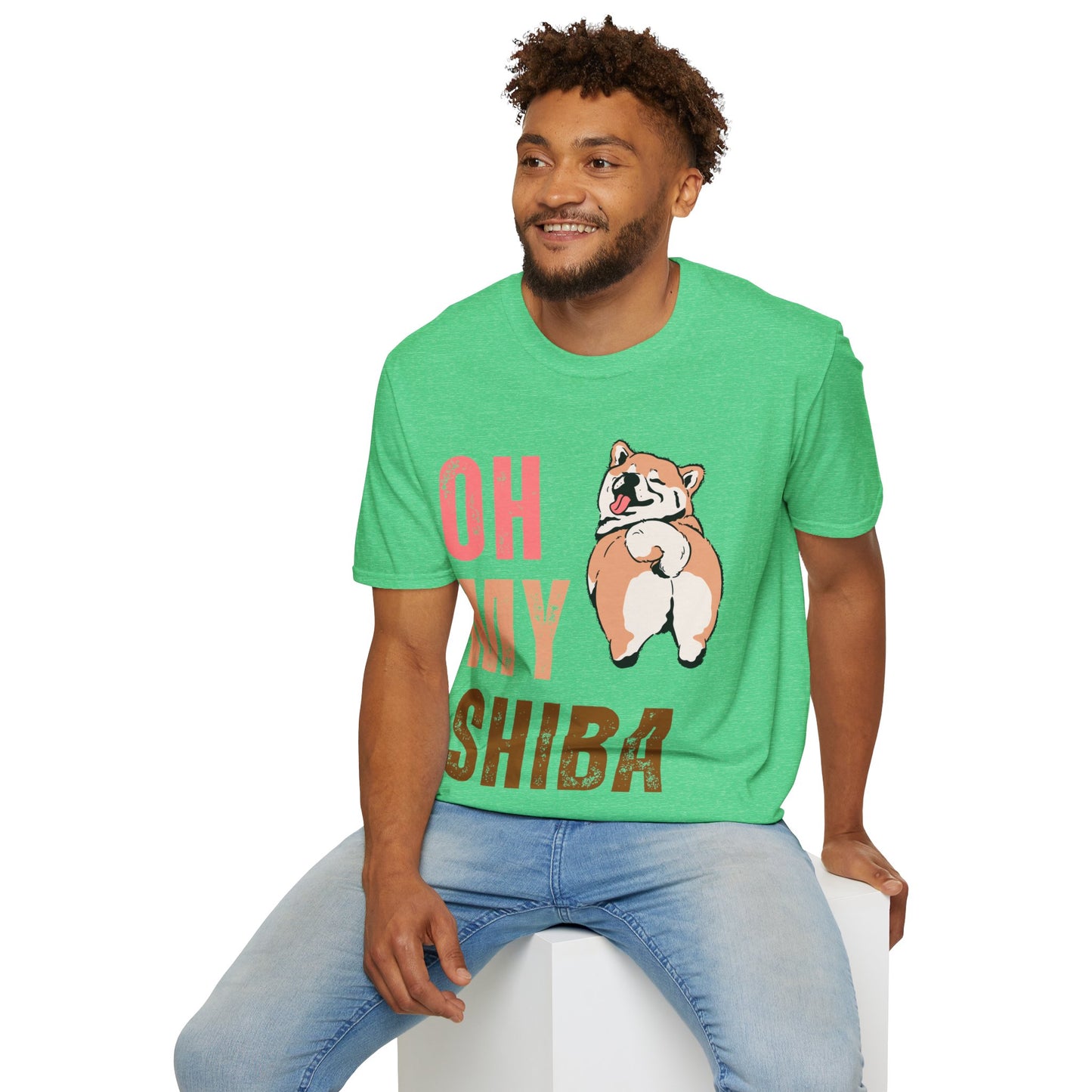 Cute Shiba Inu T-Shirt, Fun Pet Lover Shirt, Gift for Dog Owners, Animal Lover Apparel, Birthday Gift, Casual Wear, Unisex Tee