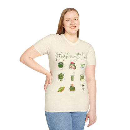 Matcha Lover Unisex T-Shirt, Cute Matcha Apparel, Organic Cotton Tee, Gifts for Tea Enthusiasts, Casual Wear, Eco-Friendly Fashion