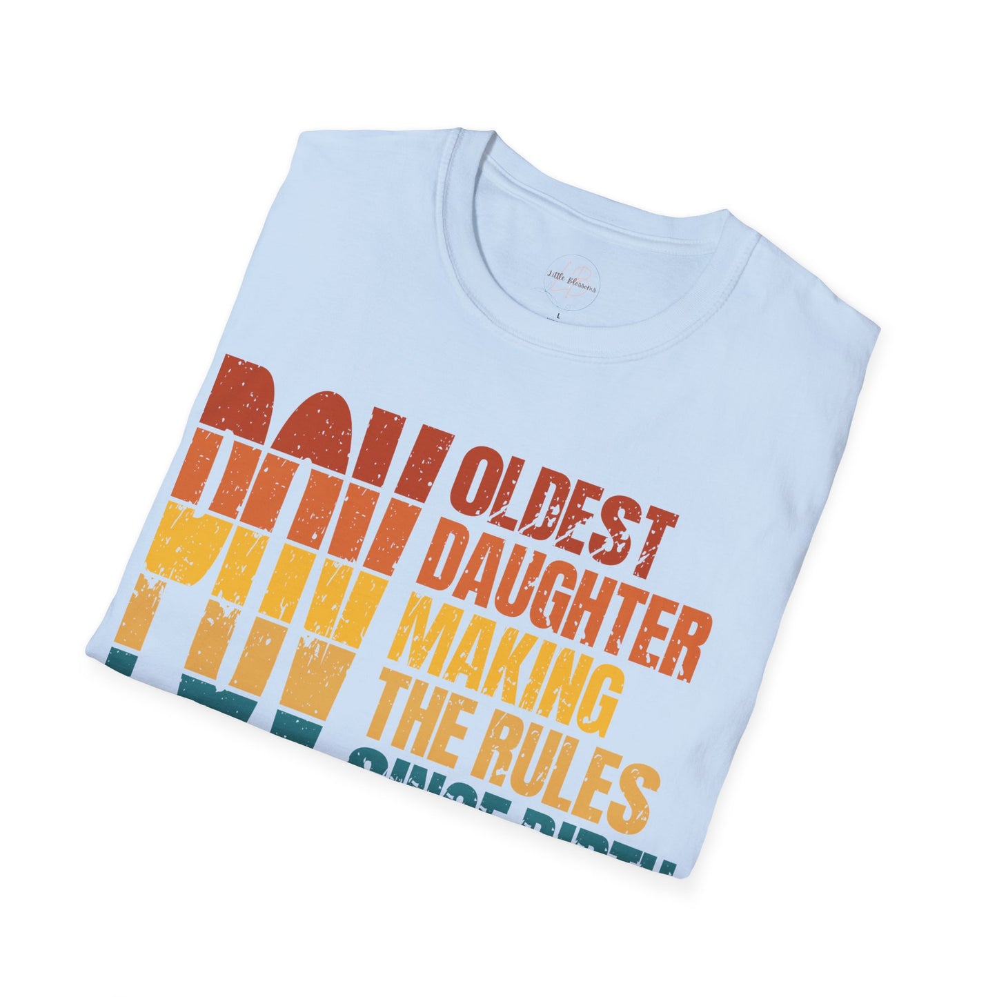 Sunset Logo Oldest Daughter Rules T-Shirt