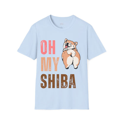 Cute Shiba Inu T-Shirt, Fun Pet Lover Shirt, Gift for Dog Owners, Animal Lover Apparel, Birthday Gift, Casual Wear, Unisex Tee