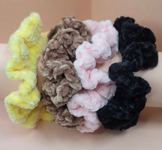 Soft and Elegant Scrunchie ; Handmade, hair Accessory