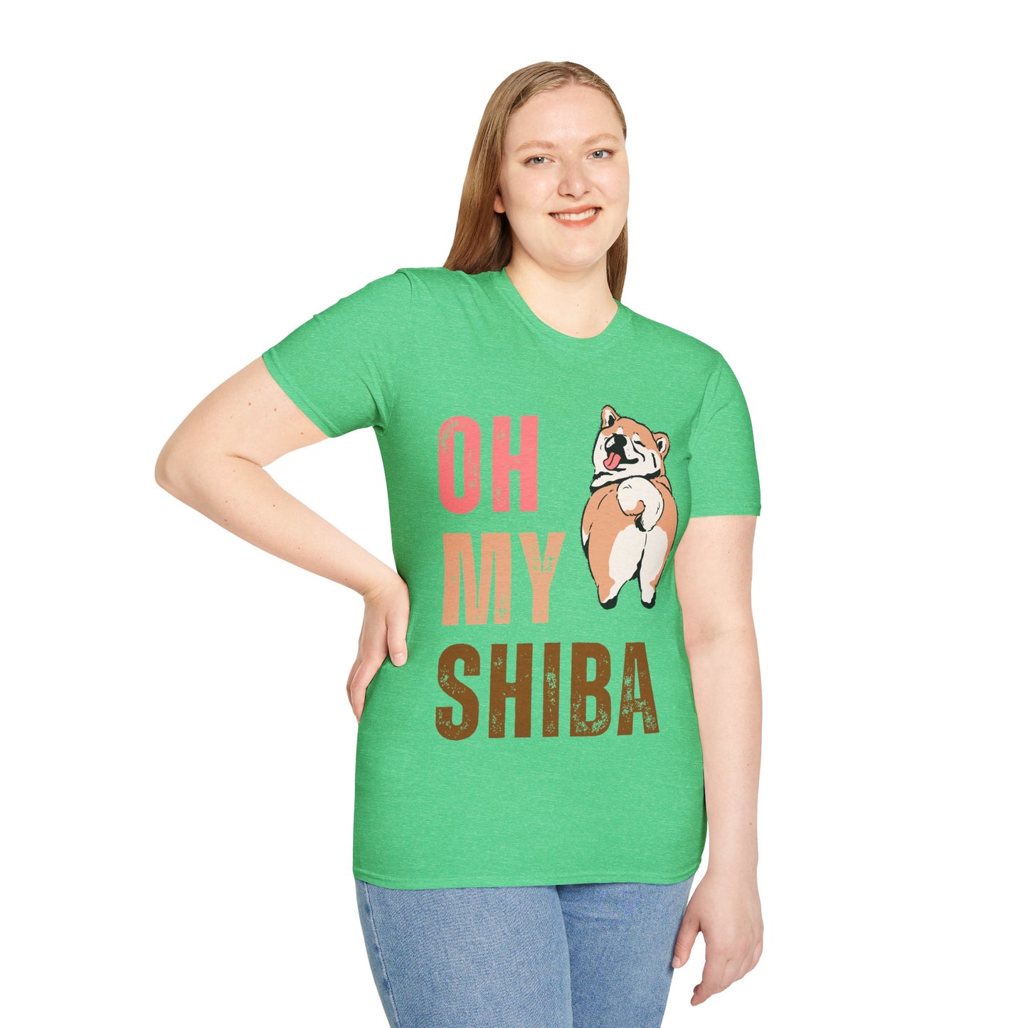 Cute Shiba Inu T-Shirt, Fun Pet Lover Shirt, Gift for Dog Owners, Animal Lover Apparel, Birthday Gift, Casual Wear, Unisex Tee