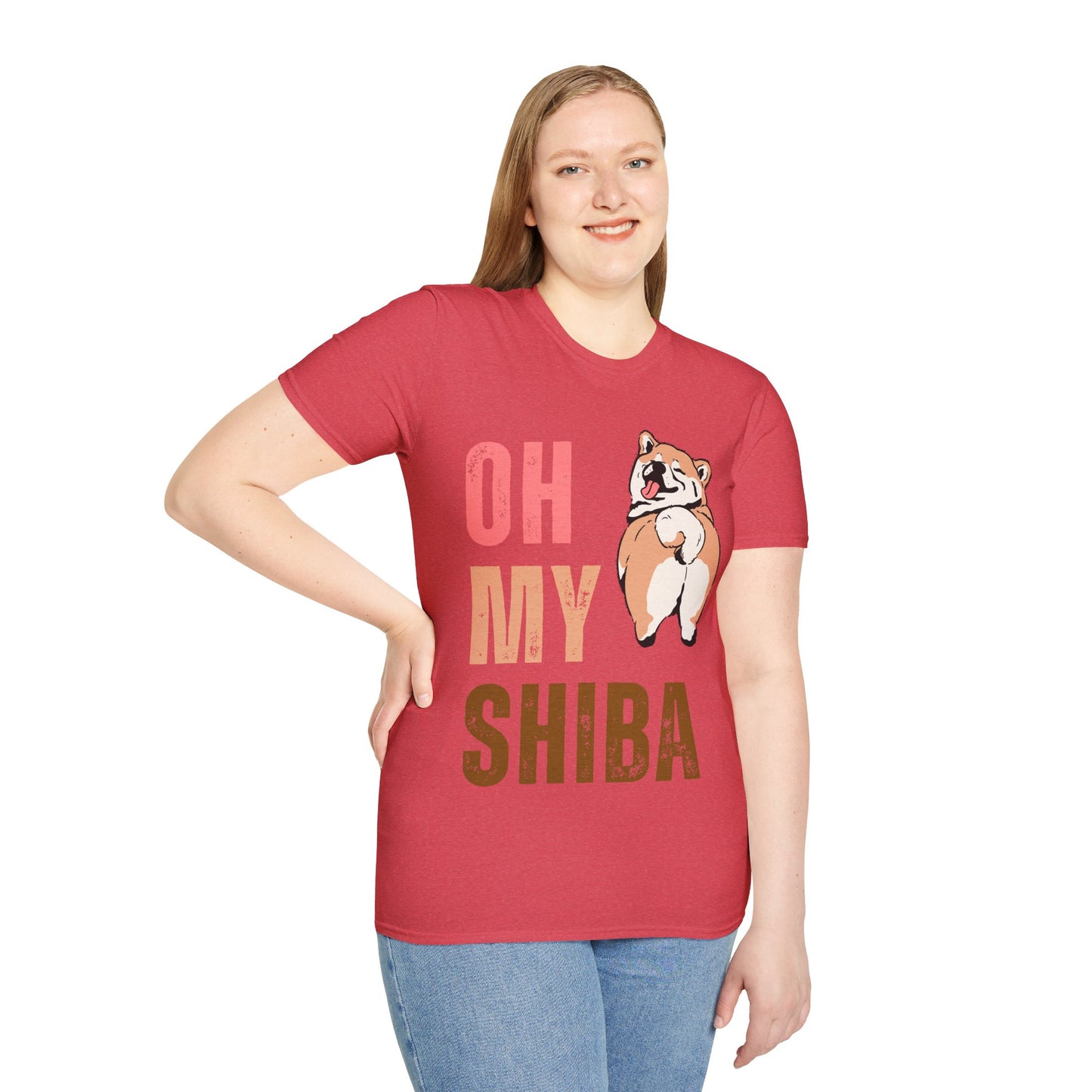 Cute Shiba Inu T-Shirt, Fun Pet Lover Shirt, Gift for Dog Owners, Animal Lover Apparel, Birthday Gift, Casual Wear, Unisex Tee