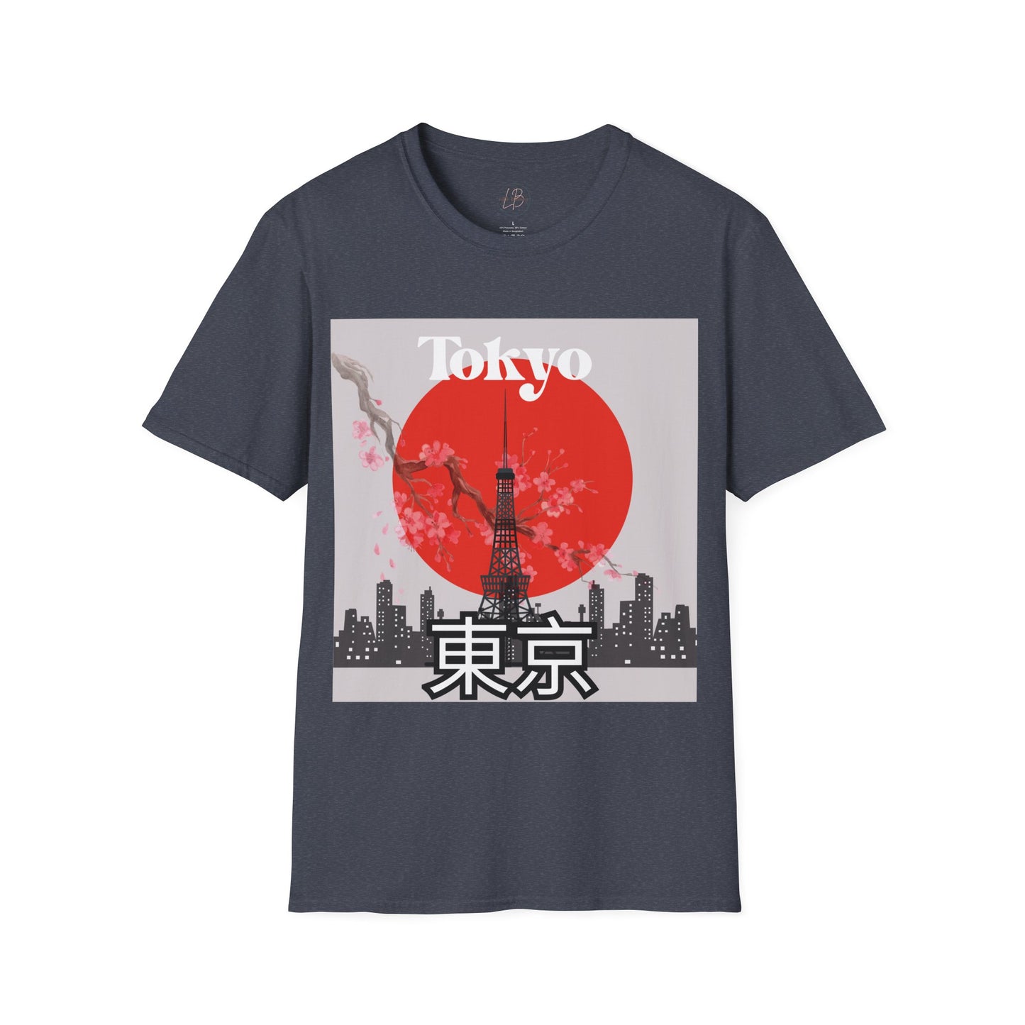 Tokyo-Inspired Unisex Softstyle T-Shirt, Vintage Japanese Tee, Travel Souvenir Shirt, Gifts for Japan Lovers, Urban Streetwear