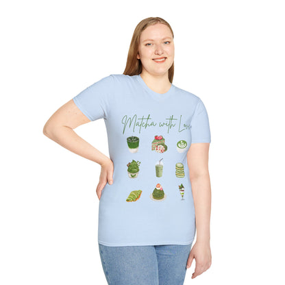Matcha Lover Unisex T-Shirt, Cute Matcha Apparel, Organic Cotton Tee, Gifts for Tea Enthusiasts, Casual Wear, Eco-Friendly Fashion