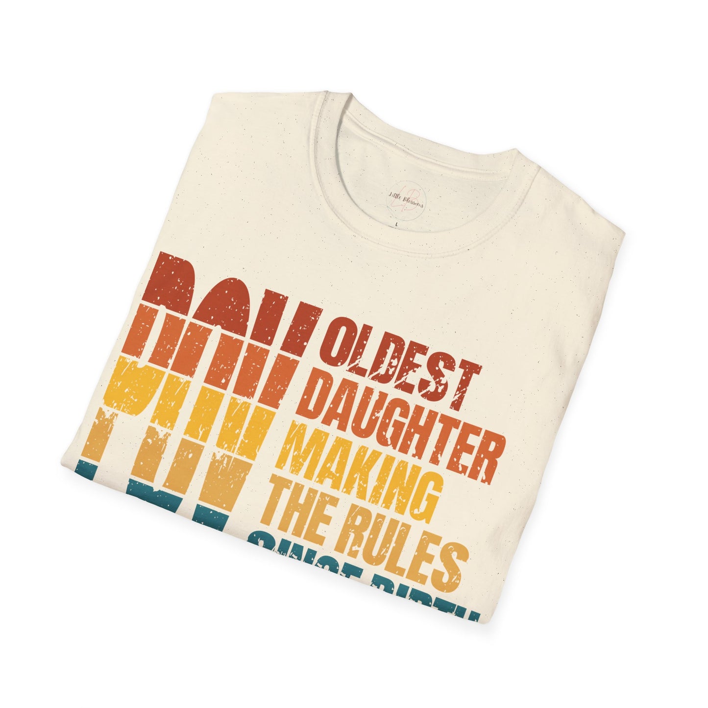 Sunset Logo Oldest Daughter Rules T-Shirt