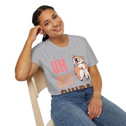 Cute Shiba Inu T-Shirt, Fun Pet Lover Shirt, Gift for Dog Owners, Animal Lover Apparel, Birthday Gift, Casual Wear, Unisex Tee