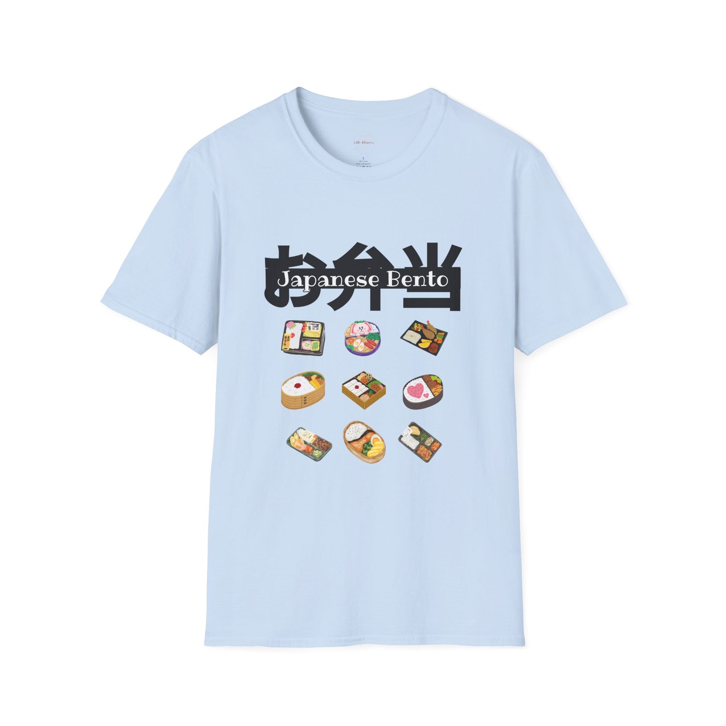 Japanese Bento Fun Unisex Softstyle T-Shirt, Gift for Food Lovers, Cute Casual Wear, Manga Inspired T-shirt, Unique Anime Apparel