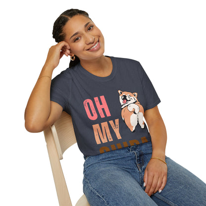 Cute Shiba Inu T-Shirt, Fun Pet Lover Shirt, Gift for Dog Owners, Animal Lover Apparel, Birthday Gift, Casual Wear, Unisex Tee