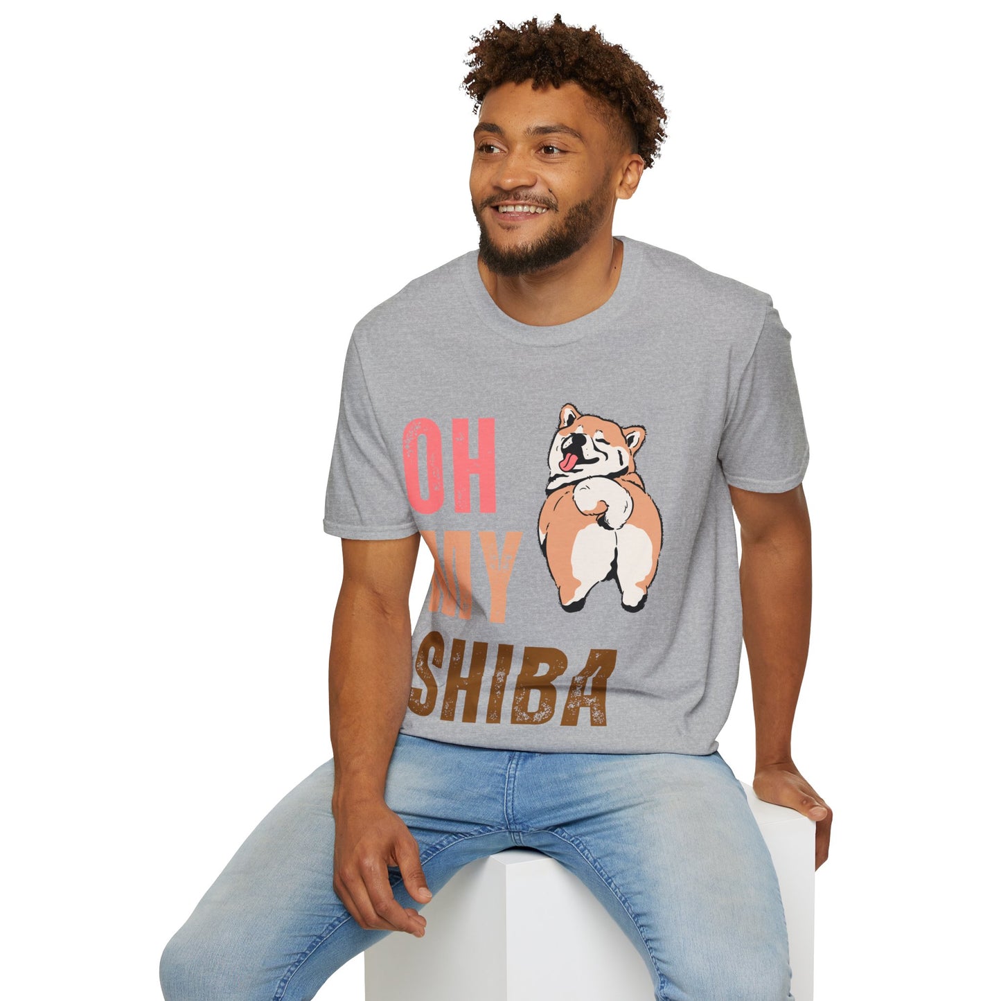 Cute Shiba Inu T-Shirt, Fun Pet Lover Shirt, Gift for Dog Owners, Animal Lover Apparel, Birthday Gift, Casual Wear, Unisex Tee