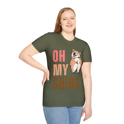 Cute Shiba Inu T-Shirt, Fun Pet Lover Shirt, Gift for Dog Owners, Animal Lover Apparel, Birthday Gift, Casual Wear, Unisex Tee