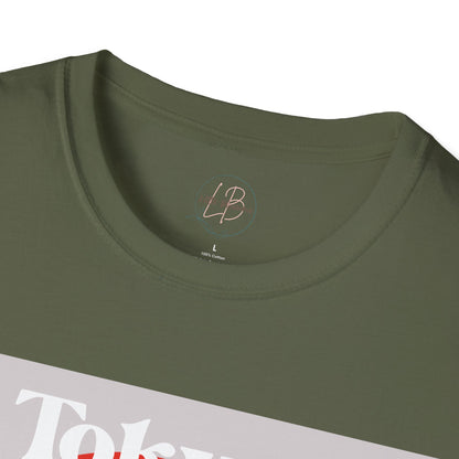 Tokyo-Inspired Unisex Softstyle T-Shirt, Vintage Japanese Tee, Travel Souvenir Shirt, Gifts for Japan Lovers, Urban Streetwear