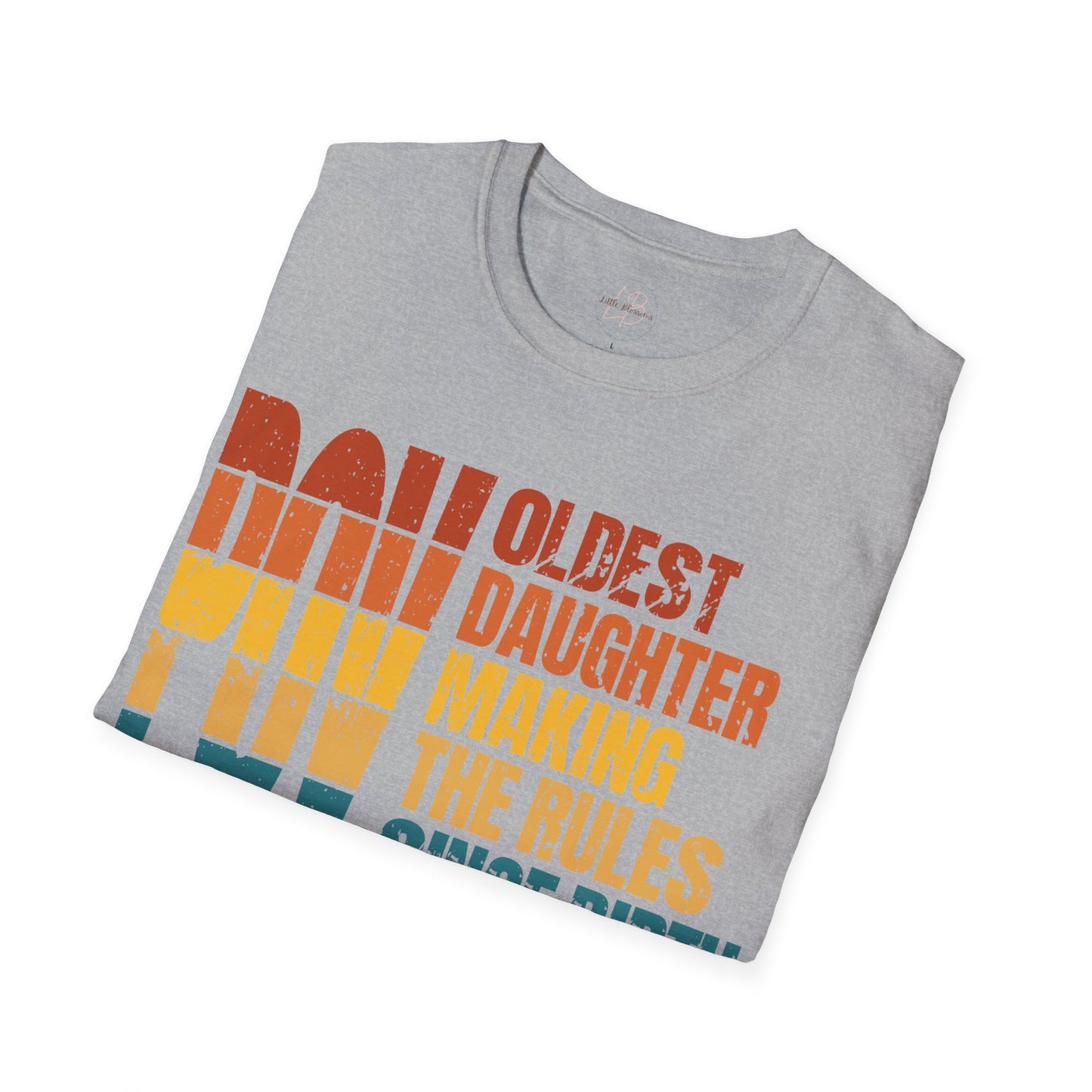 Sunset Logo Oldest Daughter Rules T-Shirt