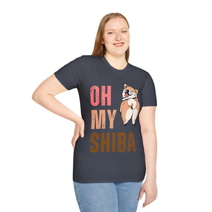 Cute Shiba Inu T-Shirt, Fun Pet Lover Shirt, Gift for Dog Owners, Animal Lover Apparel, Birthday Gift, Casual Wear, Unisex Tee