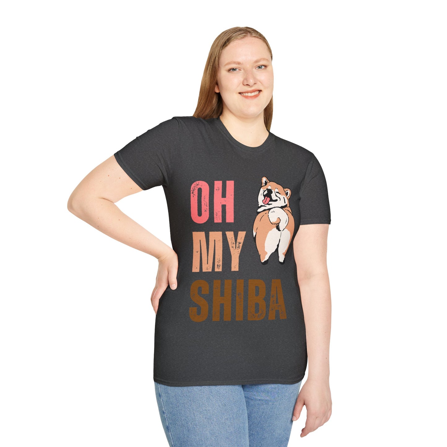 Cute Shiba Inu T-Shirt, Fun Pet Lover Shirt, Gift for Dog Owners, Animal Lover Apparel, Birthday Gift, Casual Wear, Unisex Tee