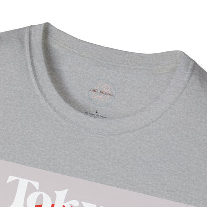 Tokyo-Inspired Unisex Softstyle T-Shirt, Vintage Japanese Tee, Travel Souvenir Shirt, Gifts for Japan Lovers, Urban Streetwear