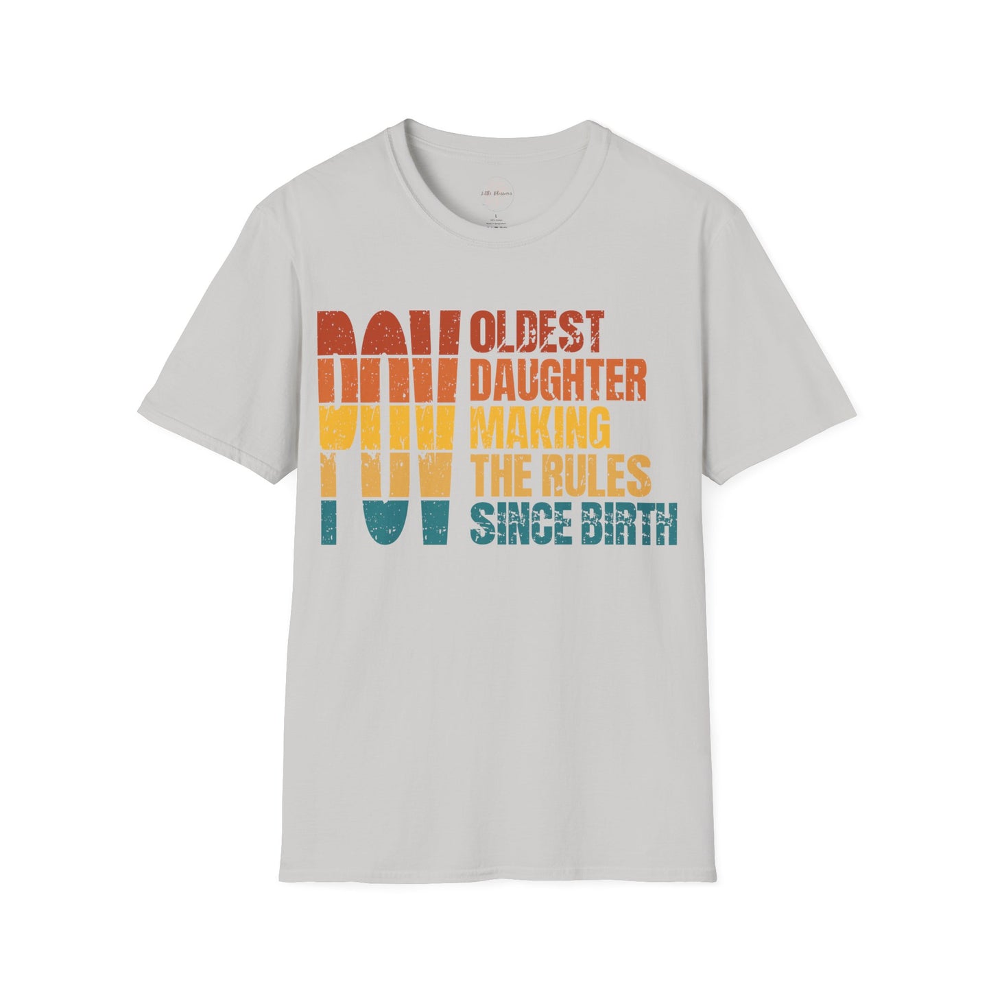Sunset Logo Oldest Daughter Rules T-Shirt