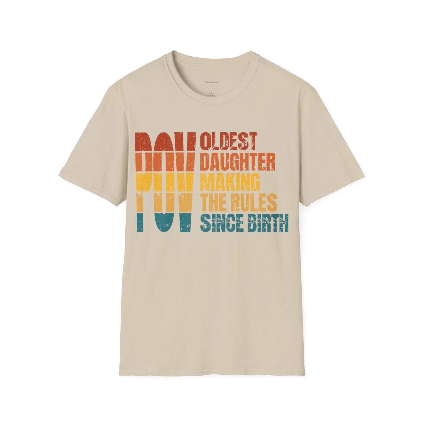 Sunset Logo Oldest Daughter Rules T-Shirt