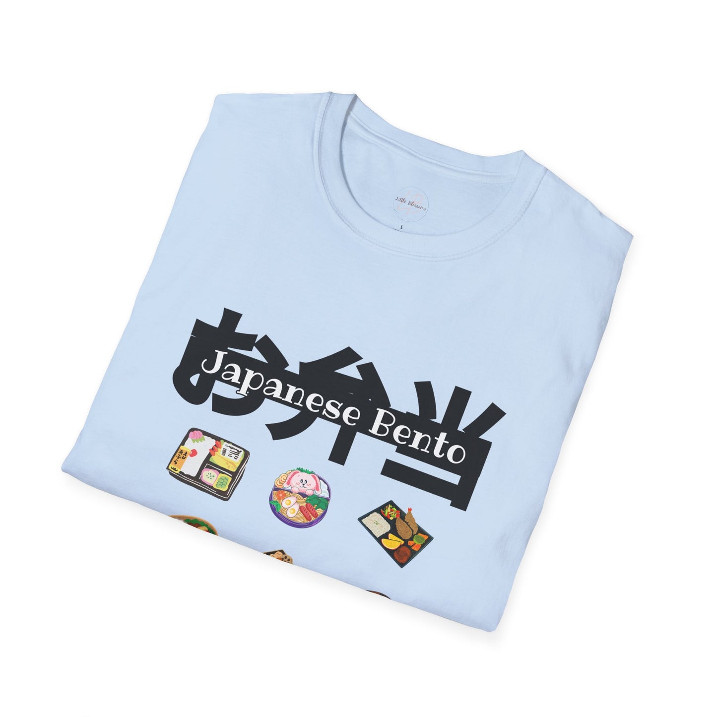 Japanese Bento Fun Unisex Softstyle T-Shirt, Gift for Food Lovers, Cute Casual Wear, Manga Inspired T-shirt, Unique Anime Apparel