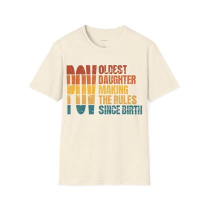 Sunset Logo Oldest Daughter Rules T-Shirt