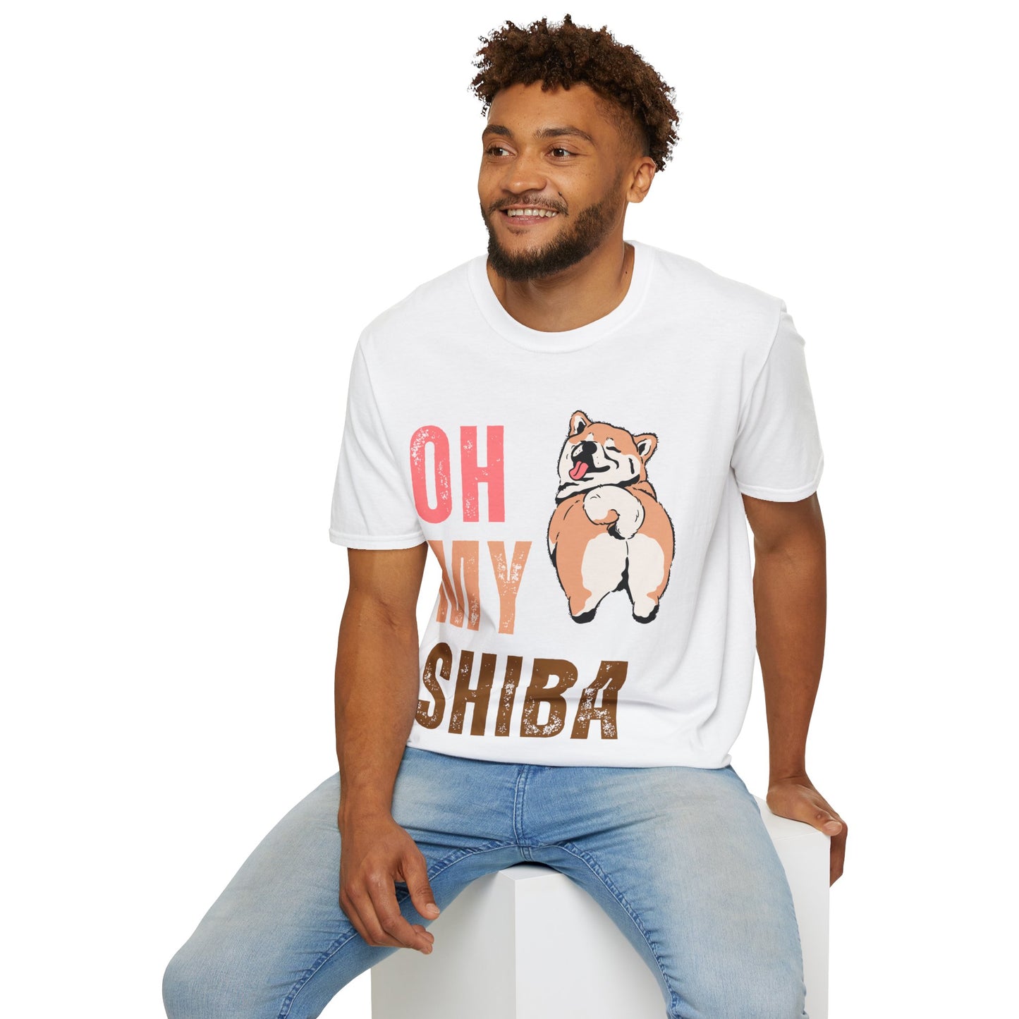 Cute Shiba Inu T-Shirt, Fun Pet Lover Shirt, Gift for Dog Owners, Animal Lover Apparel, Birthday Gift, Casual Wear, Unisex Tee