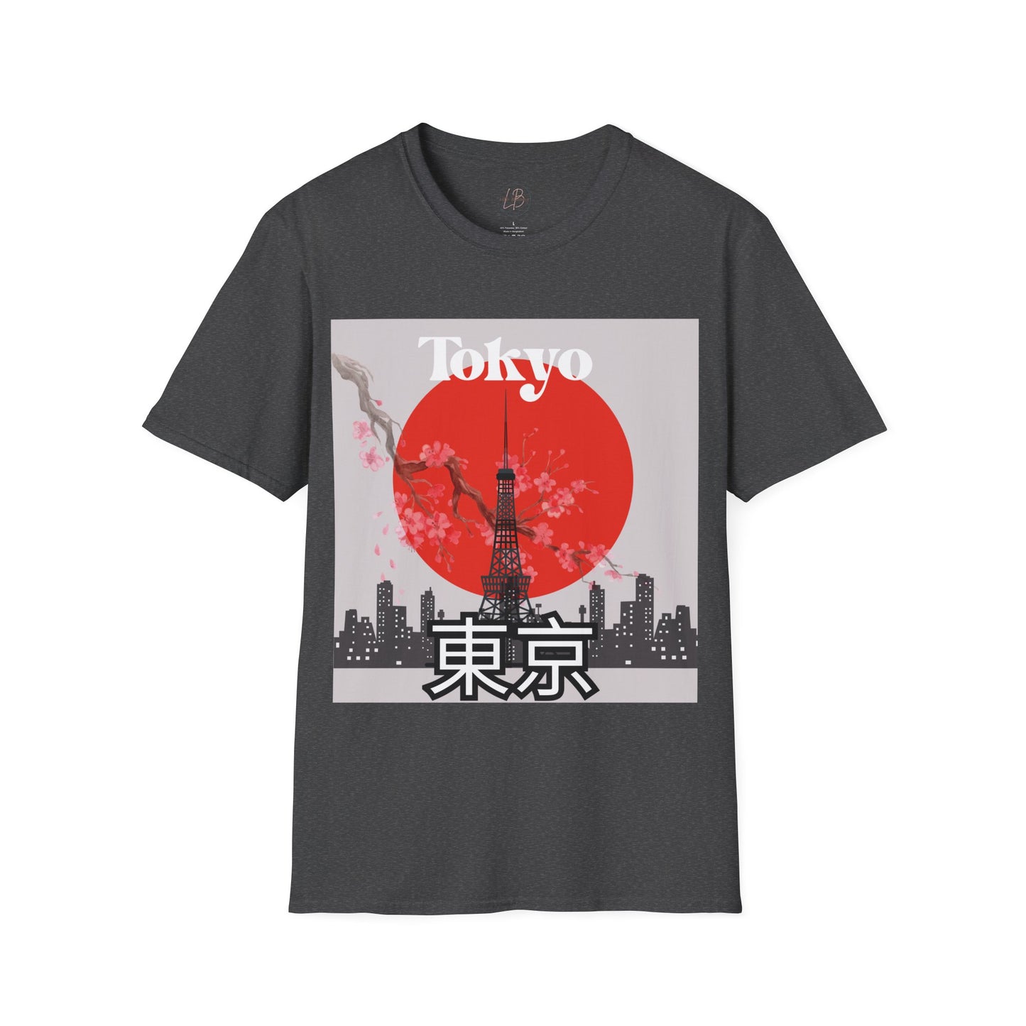Tokyo-Inspired Unisex Softstyle T-Shirt, Vintage Japanese Tee, Travel Souvenir Shirt, Gifts for Japan Lovers, Urban Streetwear