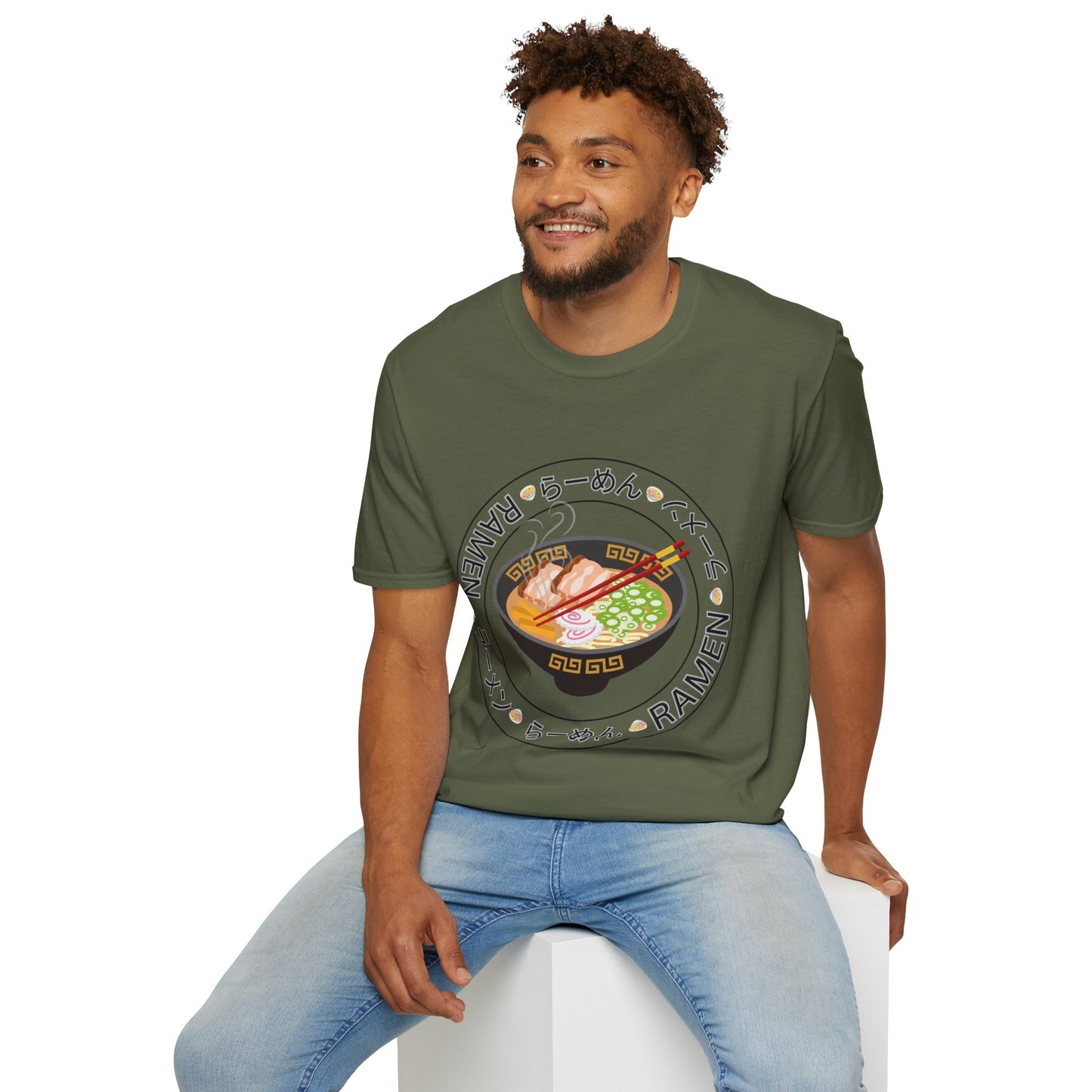 Cute Ramen Lover Unisex T-Shirt, Foodie Tee, Casual Wear, Gift for Food Enthusiasts, Asian Cuisine Apparel, Unique Design Shirt