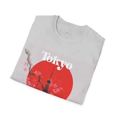 Tokyo-Inspired Unisex Softstyle T-Shirt, Vintage Japanese Tee, Travel Souvenir Shirt, Gifts for Japan Lovers, Urban Streetwear