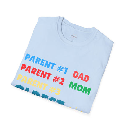 Family Role Unisex T-Shirt, Parent Shirt, Oldest Daughter Tee, Fun Family Gift, Casual Wear for Holidays, Matching Family Outfits