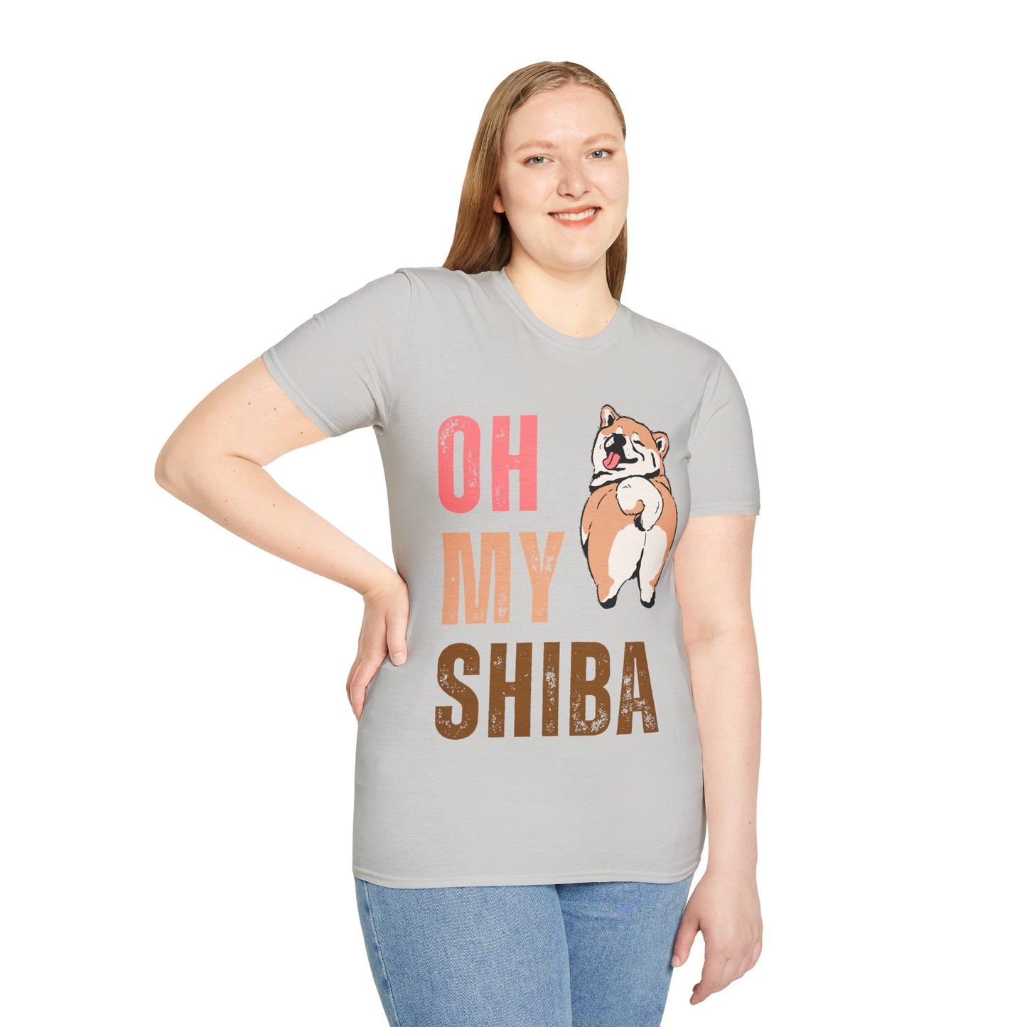 Cute Shiba Inu T-Shirt, Fun Pet Lover Shirt, Gift for Dog Owners, Animal Lover Apparel, Birthday Gift, Casual Wear, Unisex Tee