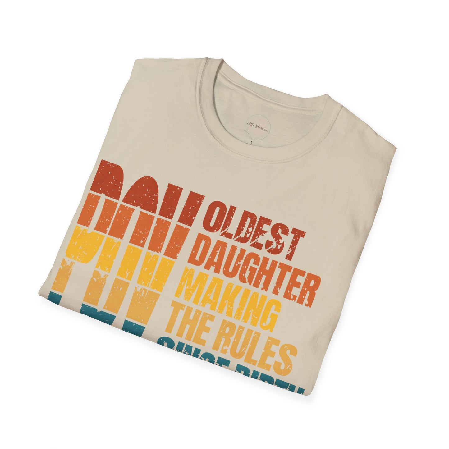 Sunset Logo Oldest Daughter Rules T-Shirt