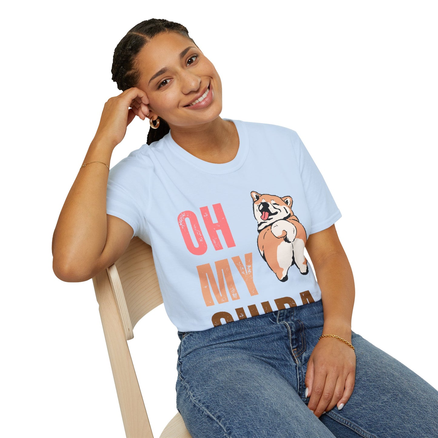 Cute Shiba Inu T-Shirt, Fun Pet Lover Shirt, Gift for Dog Owners, Animal Lover Apparel, Birthday Gift, Casual Wear, Unisex Tee