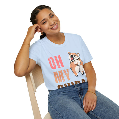 Cute Shiba Inu T-Shirt, Fun Pet Lover Shirt, Gift for Dog Owners, Animal Lover Apparel, Birthday Gift, Casual Wear, Unisex Tee