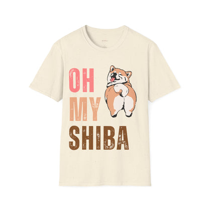 Cute Shiba Inu T-Shirt, Fun Pet Lover Shirt, Gift for Dog Owners, Animal Lover Apparel, Birthday Gift, Casual Wear, Unisex Tee