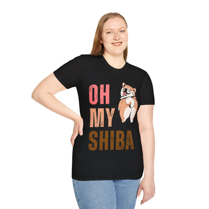 Cute Shiba Inu T-Shirt, Fun Pet Lover Shirt, Gift for Dog Owners, Animal Lover Apparel, Birthday Gift, Casual Wear, Unisex Tee