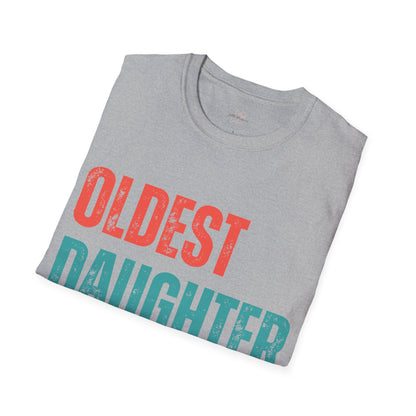 Oldest Daughter Club T-Shirt, Birthdays, Club Apparel, Family Vibes, Gifts for Sisters, Unisex Softstyle Tee