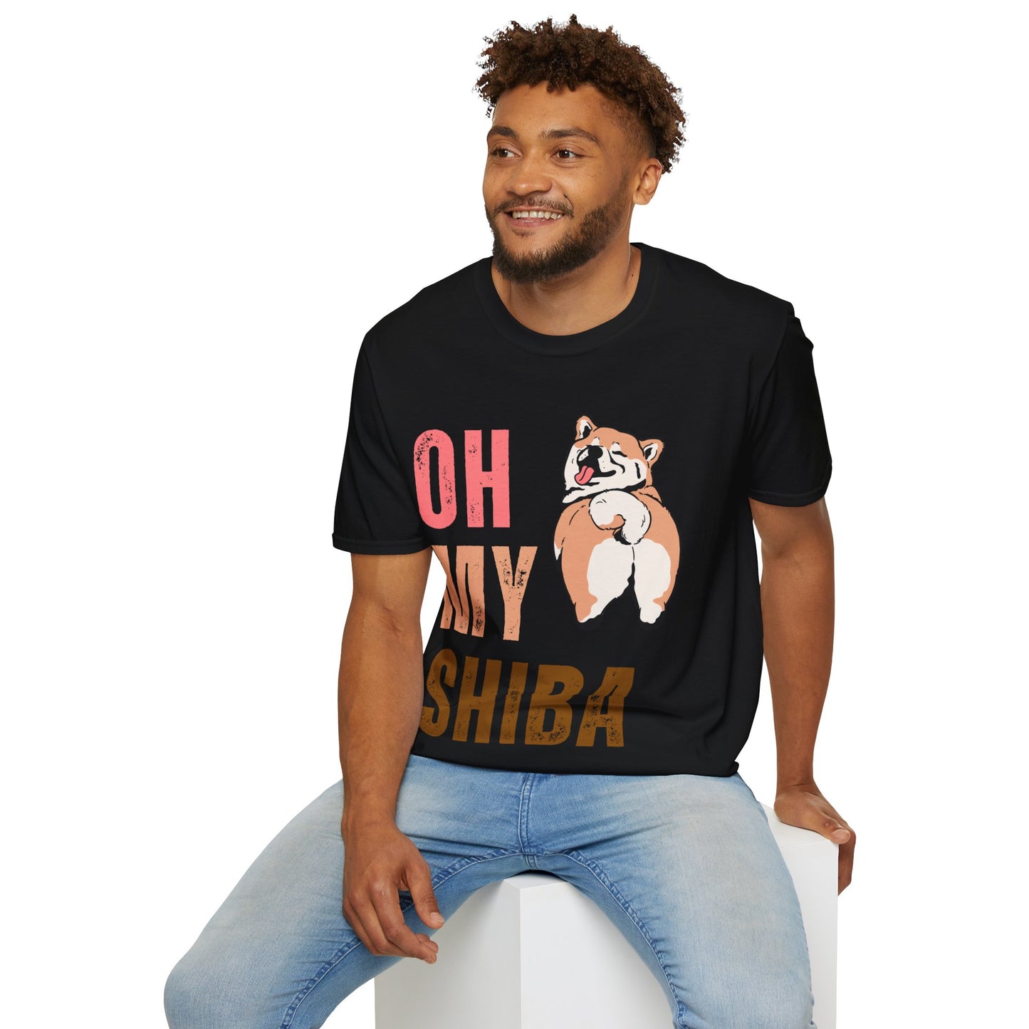 Cute Shiba Inu T-Shirt, Fun Pet Lover Shirt, Gift for Dog Owners, Animal Lover Apparel, Birthday Gift, Casual Wear, Unisex Tee