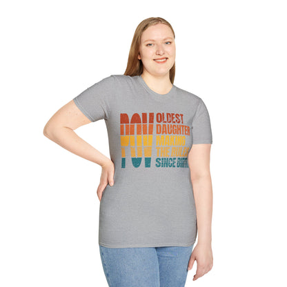 Sunset Logo Oldest Daughter Rules T-Shirt